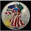 Image 1 : 2000 AMERICAN SILVER EAGLE COLORIZED