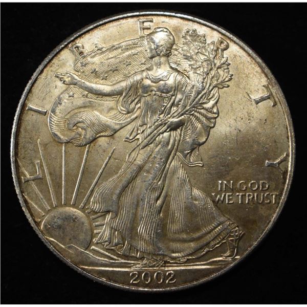 2002 AMERICAN SILVER EAGLE