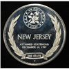 Image 2 : NEW JERSEY 1 OZ 92.5 % SILVER ROUND