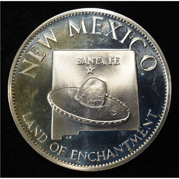 NEW MEXICO 1 OZ 92.5 % SILVER ROUND