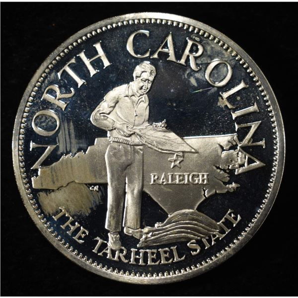 NORTH CAROLINA 1 OZ 92.5 % SILVER ROUND