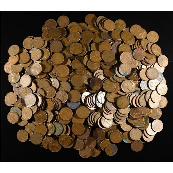 (500) 40'S & 50'S WHEAT CENTS