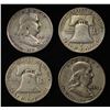 Image 2 : (10) 90% SILVER FRANKLIN HALF DOLLARS