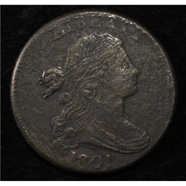 1801 DRAPED BUST LARGE CENT XF