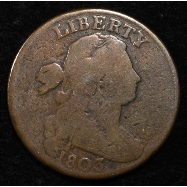 1803 DRAPED BUST LARGE CENT VG
