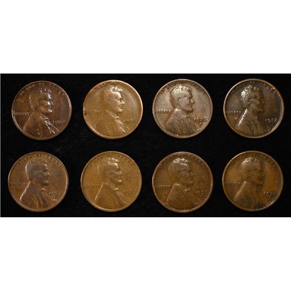 8 NICE EARLY SEMIKEY WHEAT CENTS