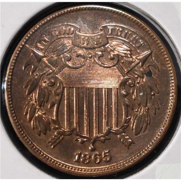 1865 2-CENT PIECES CH BU
