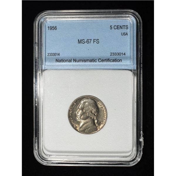 1956 JEFFERSON NICKEL NNC SUPERB GEM BU FS
