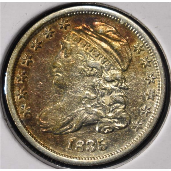 1835 CAPPED BUST DIME XF