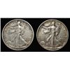 Image 1 : 1917 & 1939-S WALKING LIBERTY HALF DOLLAR XF