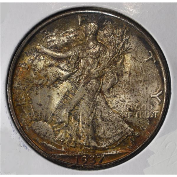 1937-S WALKING LIBERTY HALF DOLLAR GEM ORIG UNC