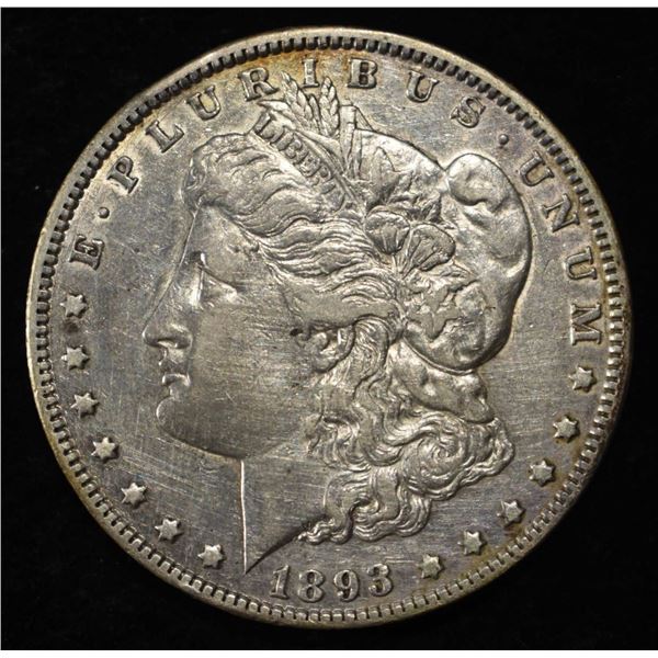 1893-O MORGAN DOLLAR AU