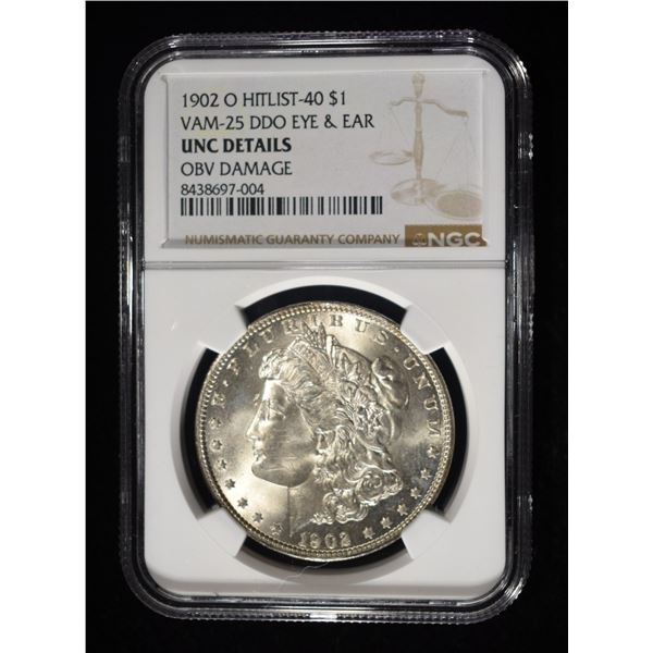 1902-O MORGAN DOLLAR NGC UNC DETAILS