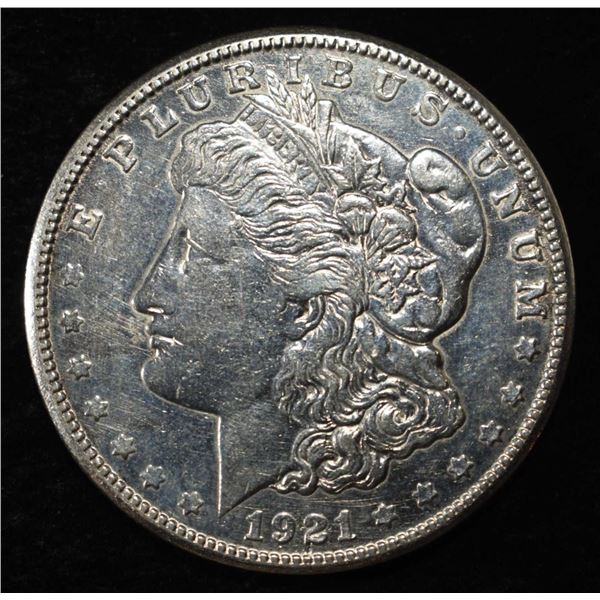 1921-S MORGAN DOLLAR AU