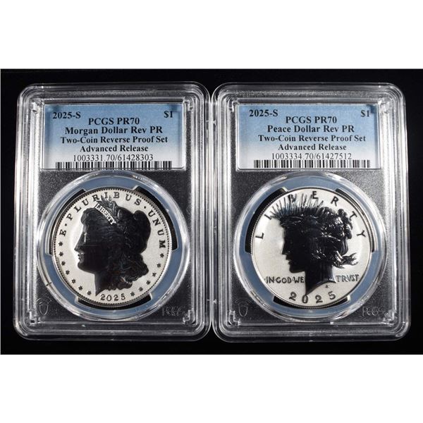 2025-S PEACE AND MORGAN DOLLARS PCGS REV PR70
