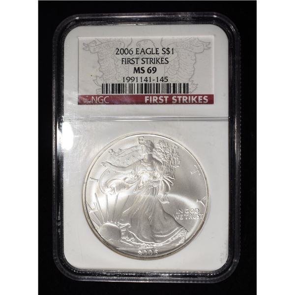 2006 AMERICAN SILVER EAGLE NGC MS69