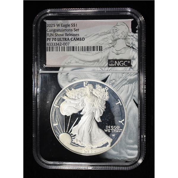 2025-W AMERICAN SILVER EAGLE NGC PF70