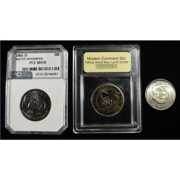 (3) COMMEM HALF DOLLARS