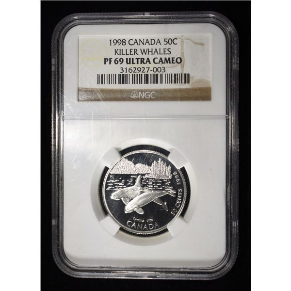 1998 CANADA HALF DOLLAR NGC PF69