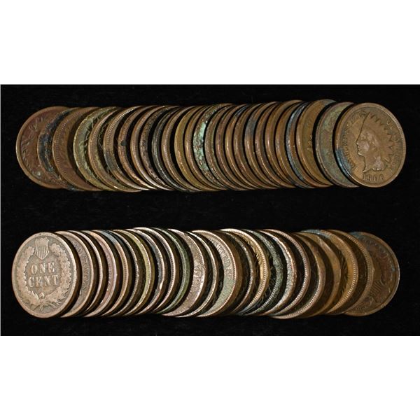(50) INDIAN HEAD CENTS