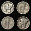 Image 2 : (50) MERCURY DIMES