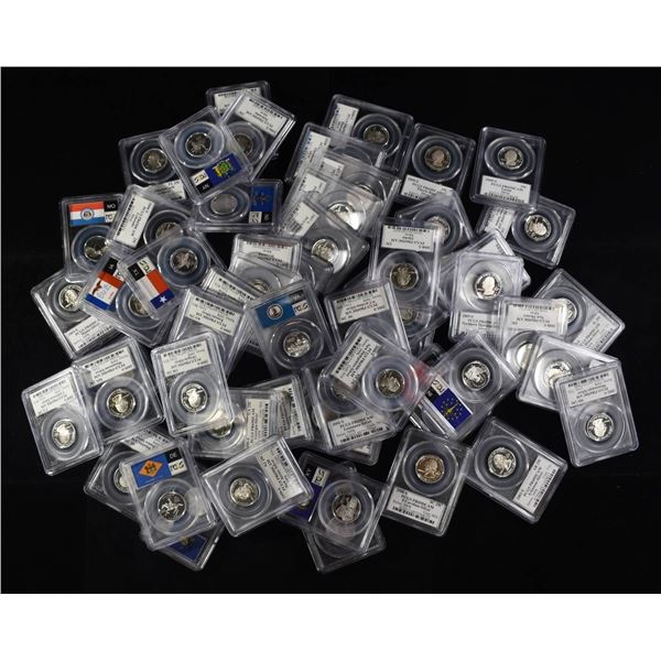 COMPLETE STATE QUARTER SET SILVER PCGS PR69