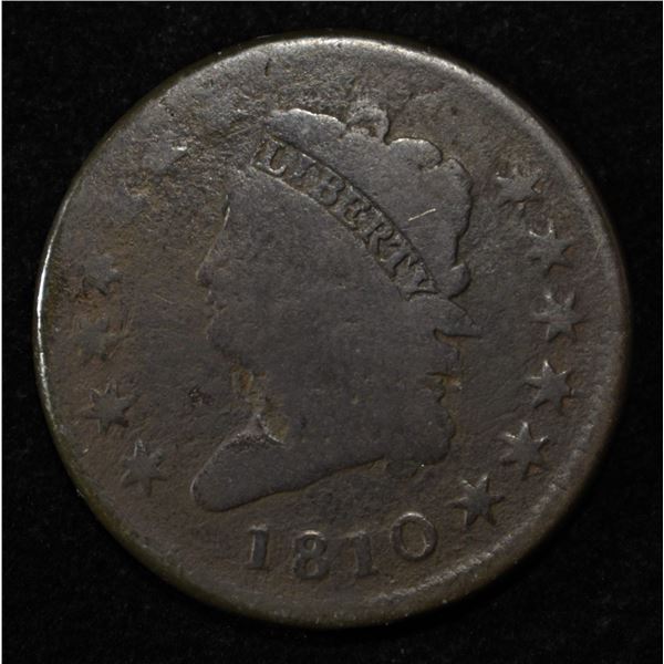 1810 CLASSIC HEAD LARGE CENT G/VG