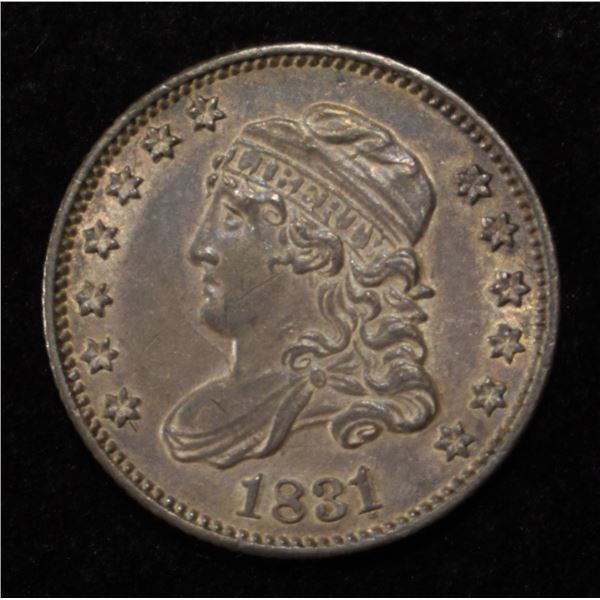 1831 CAPPED BUST HALF DIME GEM ORIGINAL UNC