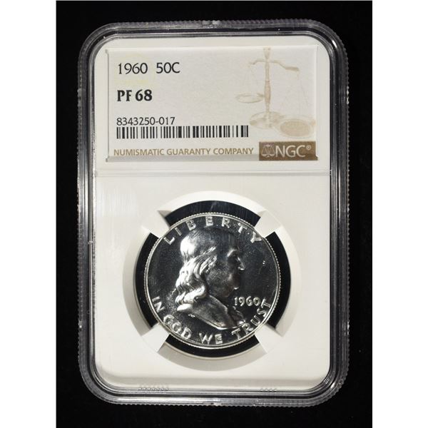 1960 FRANKLIN HALF DOLLAR NGC PF68