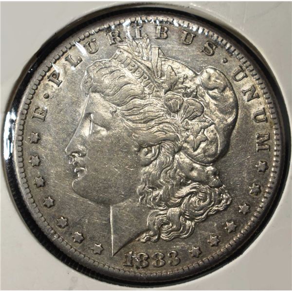 1883-S MORGAN DOLLAR AU