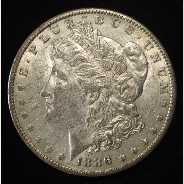 1886-O MORGAN DOLLAR AU