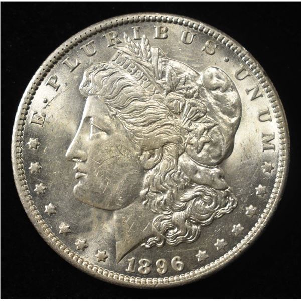 1896-O MORGAN DOLLAR SHARP BU LIIGHT OLD CLEANING