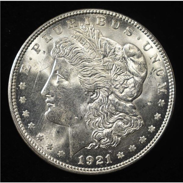 1921-D MORGAN DOLLAR GEM BU