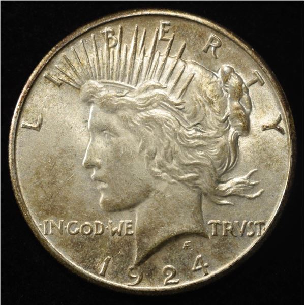 1924-S PEACE DOLLAR CHOICE ORIG UNC