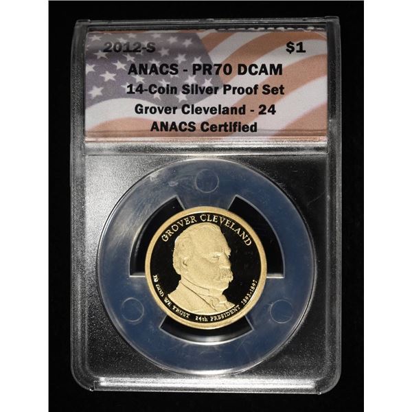 2012-S $ GROVER CLEVELAND ANACS PR70 DCAM