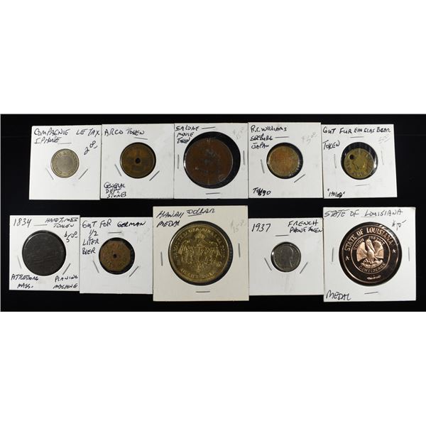 MEDALS & TOKENS COLLECTORS LOT
