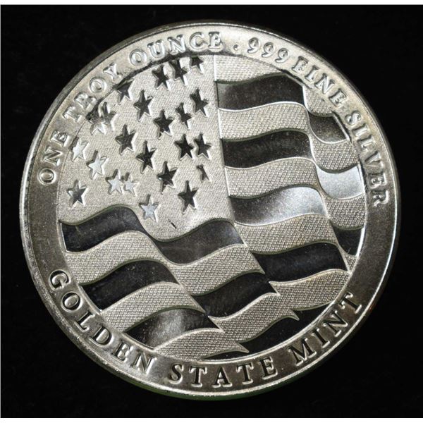 FLAG 1 OZ .999 SILVER ROUND