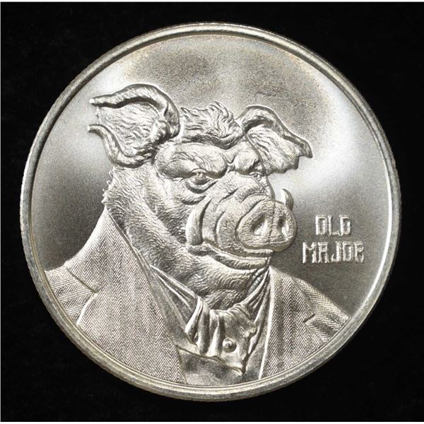 ANIMALISM OLD MAJOR 1 OZ .999 SILVER ROUND
