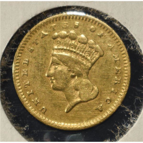 1860-S $1 GOLD TYPE3 AU