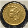 Image 1 : 1860-S $1 GOLD TYPE3 AU