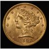 Image 1 : 1897 $5 LIBERTY GOLD GEM BU
