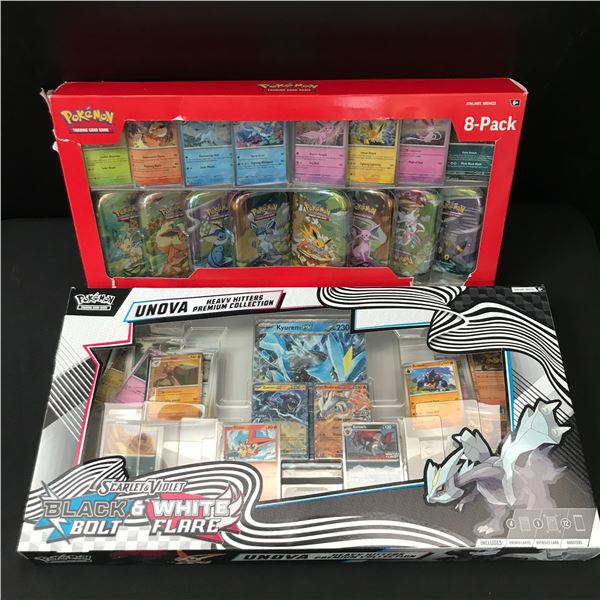 LOT OF 2 POKEMON TCG BOXES - INCLUDING 5 TIN PACK - BULK