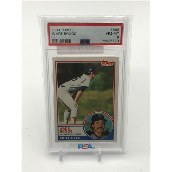 1983 TOPPS WADE BOGGS TRADING CARD - PSA GRADE 8