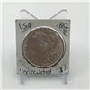 Image 1 : UNCIRCULATED SILVER DOLLAR - MINTED 1882 IN PHILADELPHIA
