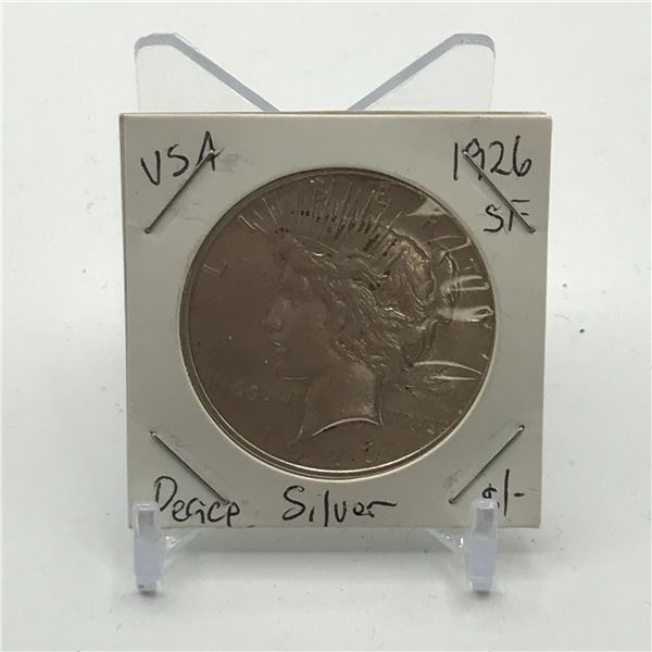 USA PEACE SILVER DOLLAR - MINTED 1926 IN SAN FRANCISCO