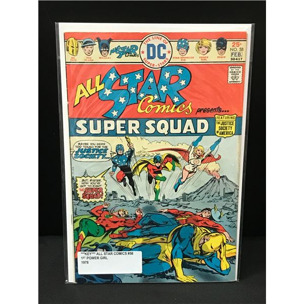 ALL STAR COMICS #58 1ST POWER GIRL (1978) - DC COMICS