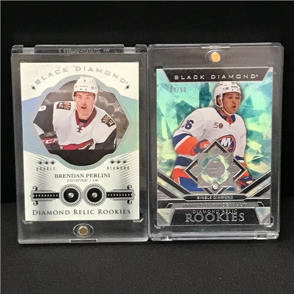 LOT OF 2 DIAMOND RELIC ROOKIES HOCKEY TRADING CARDS