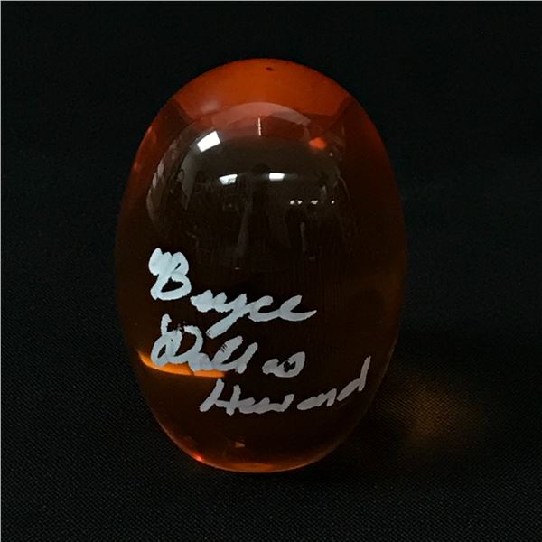BRYCE DALLAS HOWARD SIGNED PROP JURASSIC PARK AMBER EGG - WWOC COA