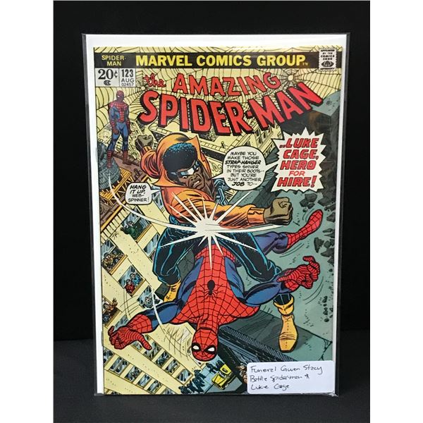 THE AMAZING SPIDERMAN #123 FUNERAL OF GWEN STACY - MARVEL COMICS