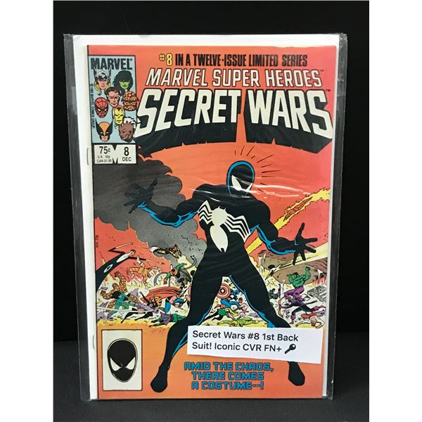 MARVEL SUPER HEROES SECRET WARS #8 1ST APP SPIDERMAN BLACK SUIT - MARVEL COMICS